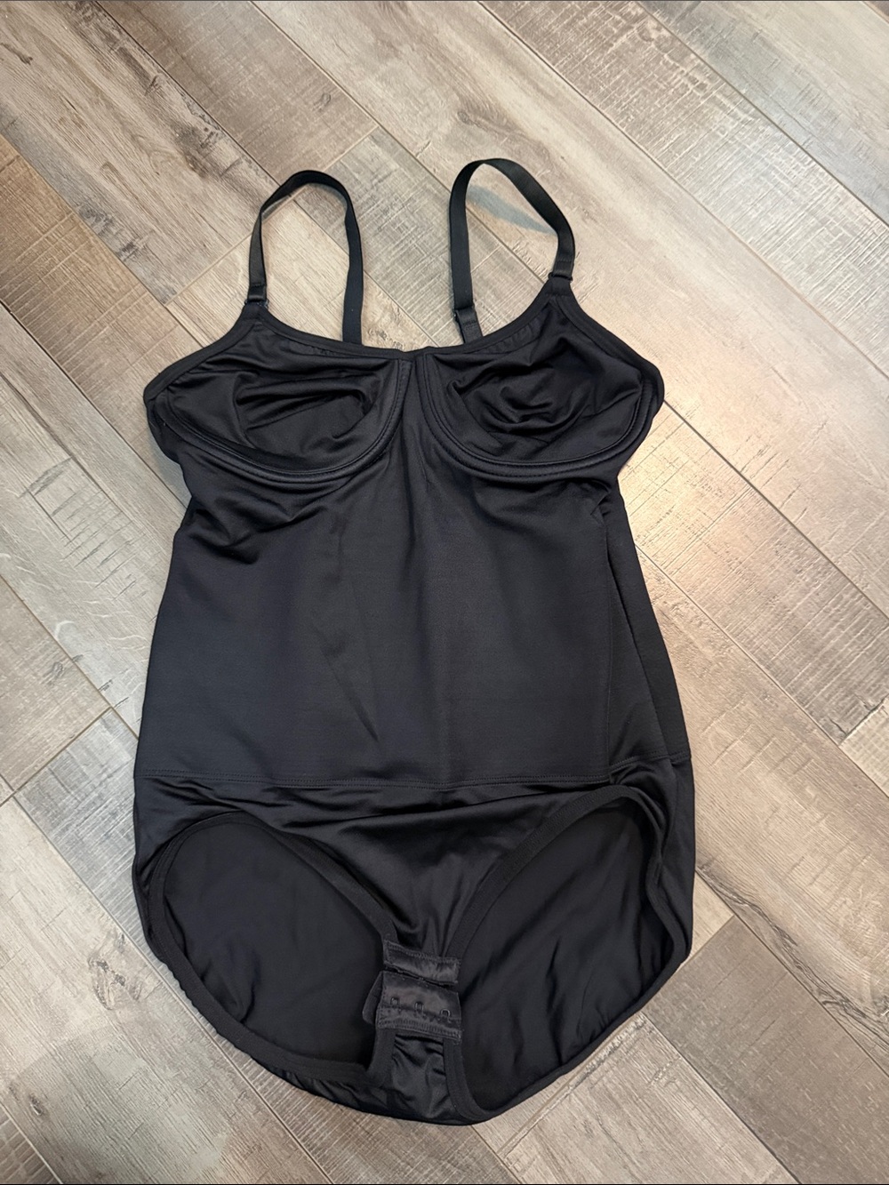 Nancy Ganz Black Shapewear Bodysuit